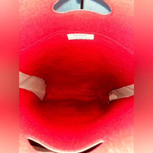 Gucci Vintage 1970’s Felt Shopper Tote Bag - Picture 9 of 15